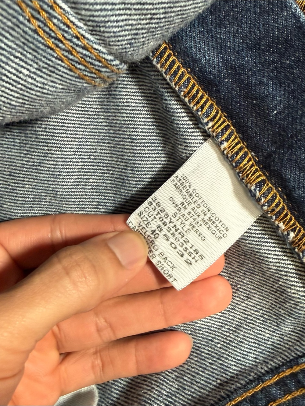 Vintage Ralph Lauren Carpenter Denim Shorts Mens 40 12.5” Loose Strap Back Baggy - Picture 3 of 9